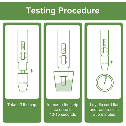 T TESTAHEAD Urine Nicotine Test Strips – Pack of 20 | At-Home Nicotine Rapid Test Kit
