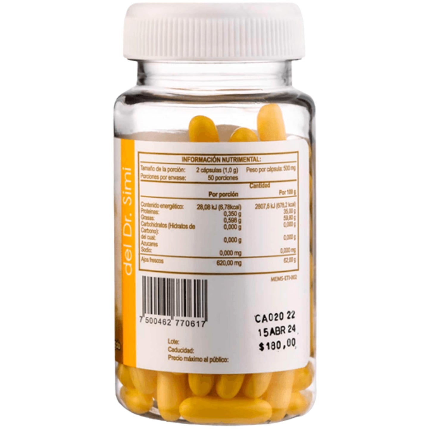 Tu Salud Plus Odorless Garlic Capsules – 100 Count Organic Garlic Supplement