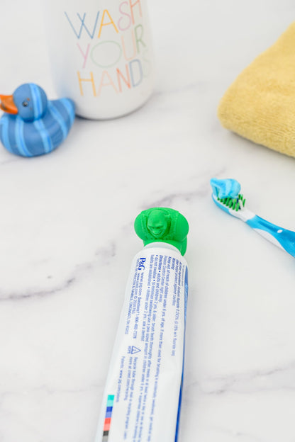 TUBECAPZ Shrek Pooping Toothpaste Topper – Adapters for Crest & Colgate Tubes