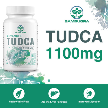 TUDCA 1100mg – Ultra Strength Liver Support (360 Capsules, Pack of 6)