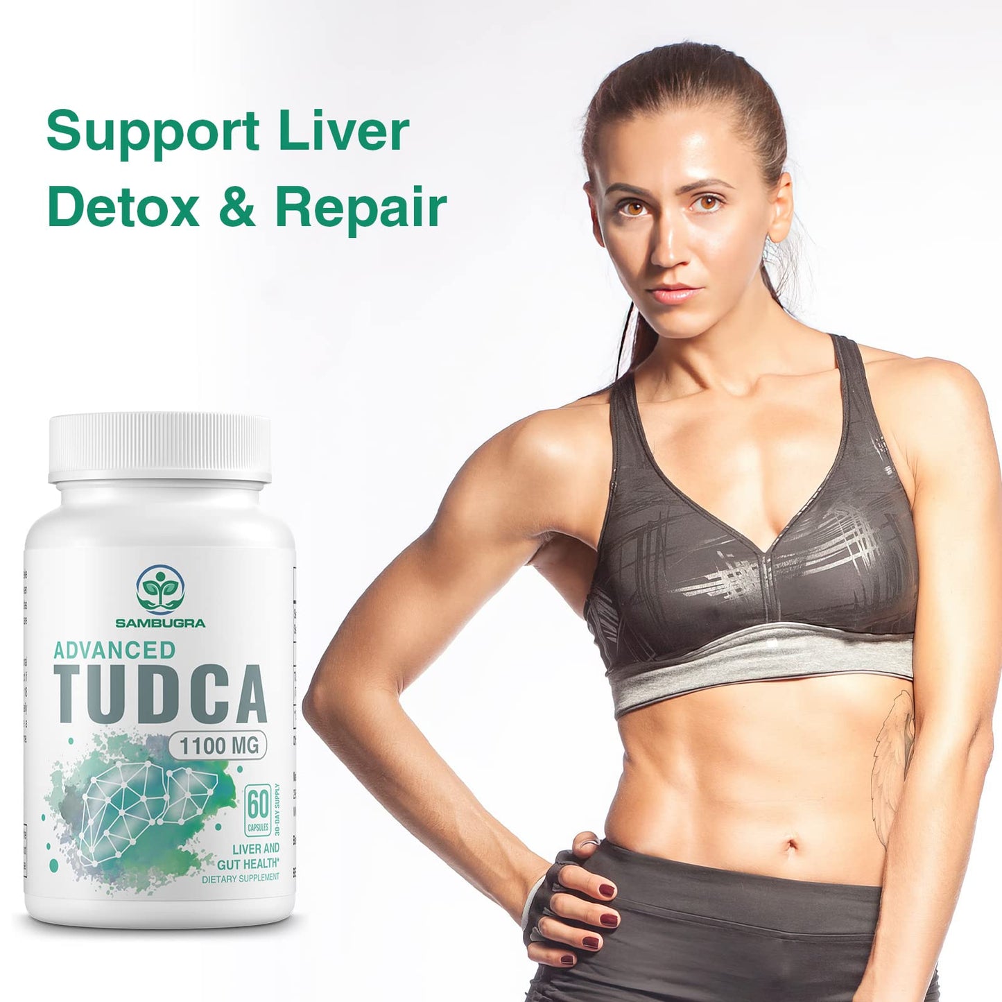 TUDCA 1100mg – Ultra Strength Liver Support (360 Capsules, Pack of 6)
