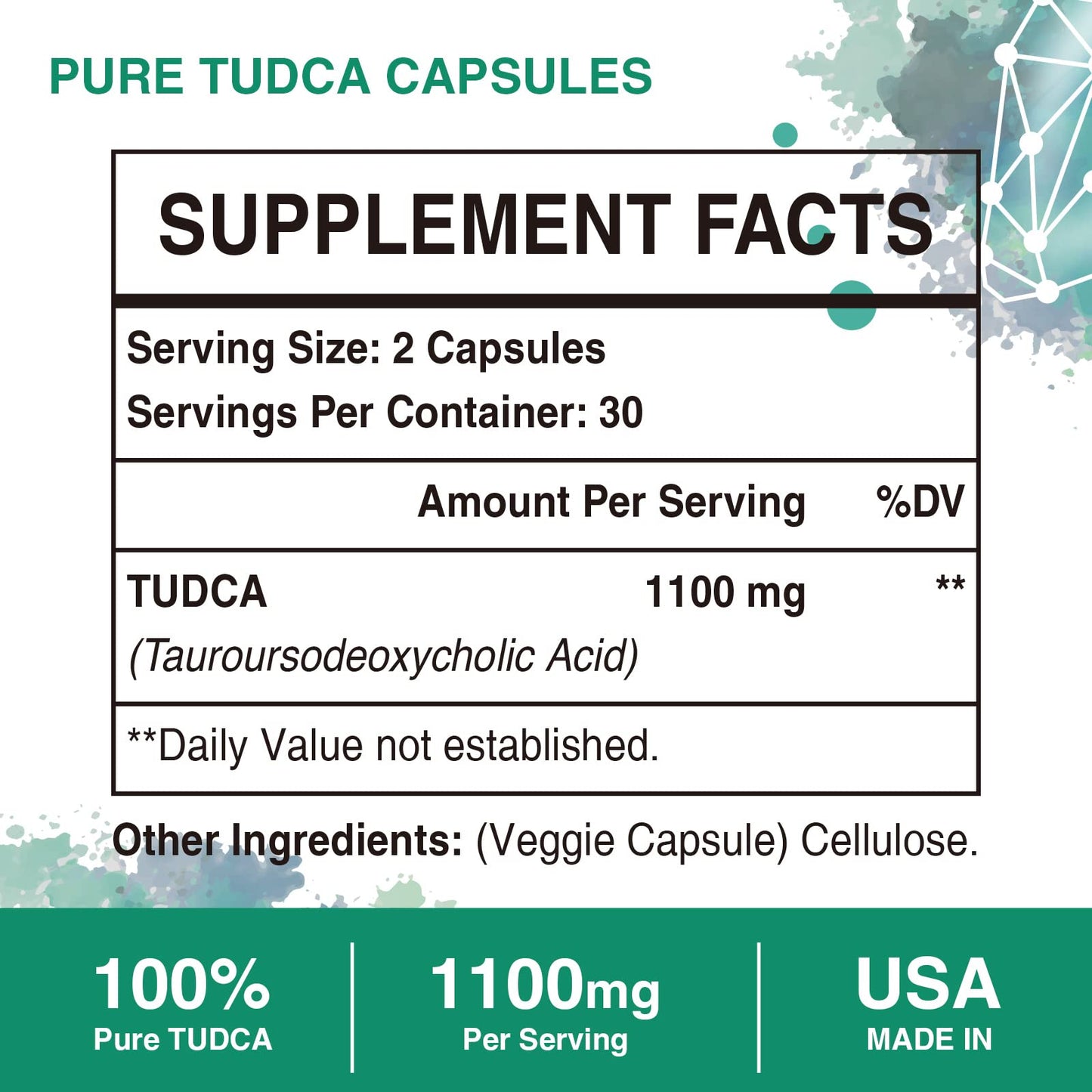 TUDCA 1100mg – Ultra Strength Liver Support (360 Capsules, Pack of 6)