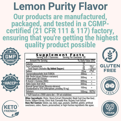 TUDCA NAC ALA Gummies – N‑Acetylcysteine, Alpha Lipoic Acid, Sulforaphane
