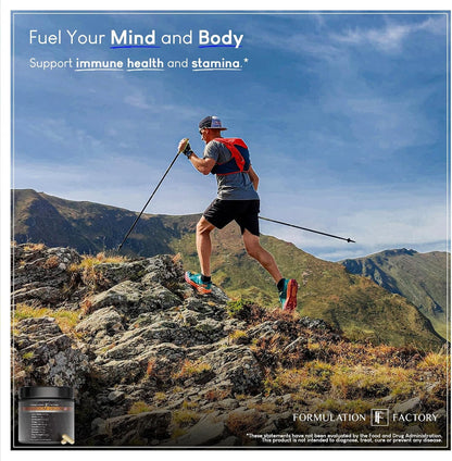 Formulation Factory Shroom Vroom 10-in-1 Mushroom Supplement — Focus, Energy & Immune Support