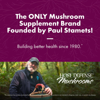 Host Defense Turkey Tail Capsules - 240 ct (Two 120 ct) - Immune & Digestive Health