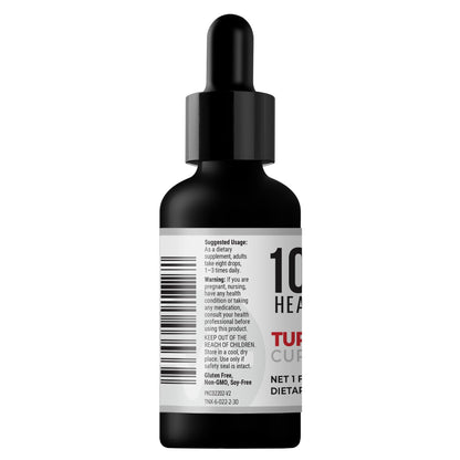 10X Health Turmeric Curcumin with Vitamin D3 & B12 | High-Absorption 30 mL Drops for Joint, Immunity & Heart Health