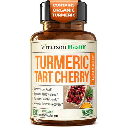 Vimerson Health Turmeric Curcumin with Tart Cherry & Celery Seed – 180 Capsules