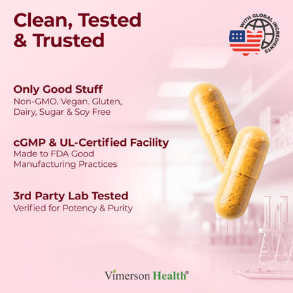 Vimerson Health Turmeric Curcumin with Tart Cherry & Celery Seed - Joint Support, Uric Balance, Sleep Aid - 120 Capsules