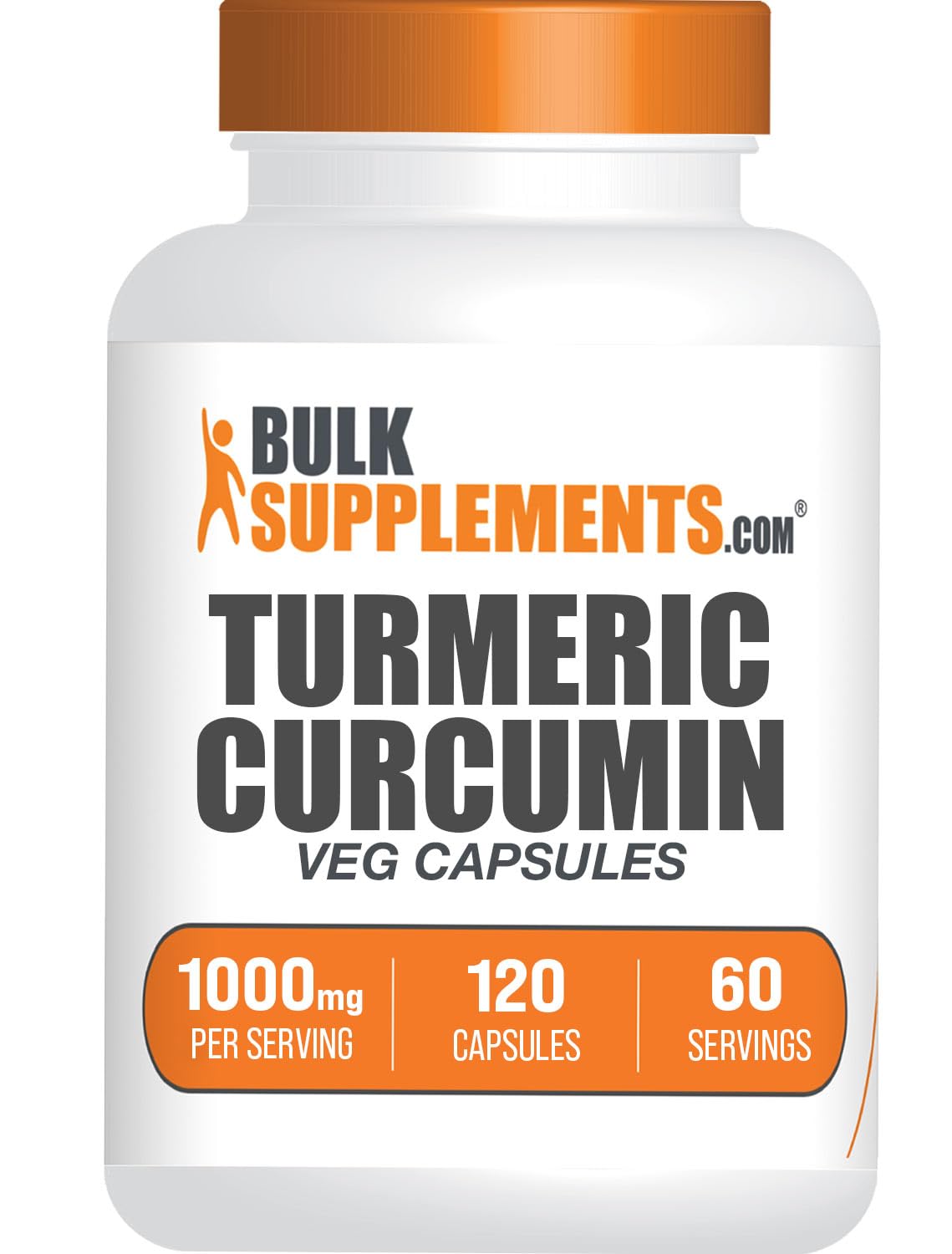 Turmeric Extract Capsules 1000mg – 120 Veg Caps, Gluten Free | BulkSupplements