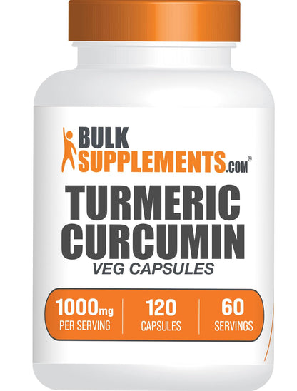 Turmeric Extract Capsules 1000mg – 120 Veg Caps, Gluten Free | BulkSupplements