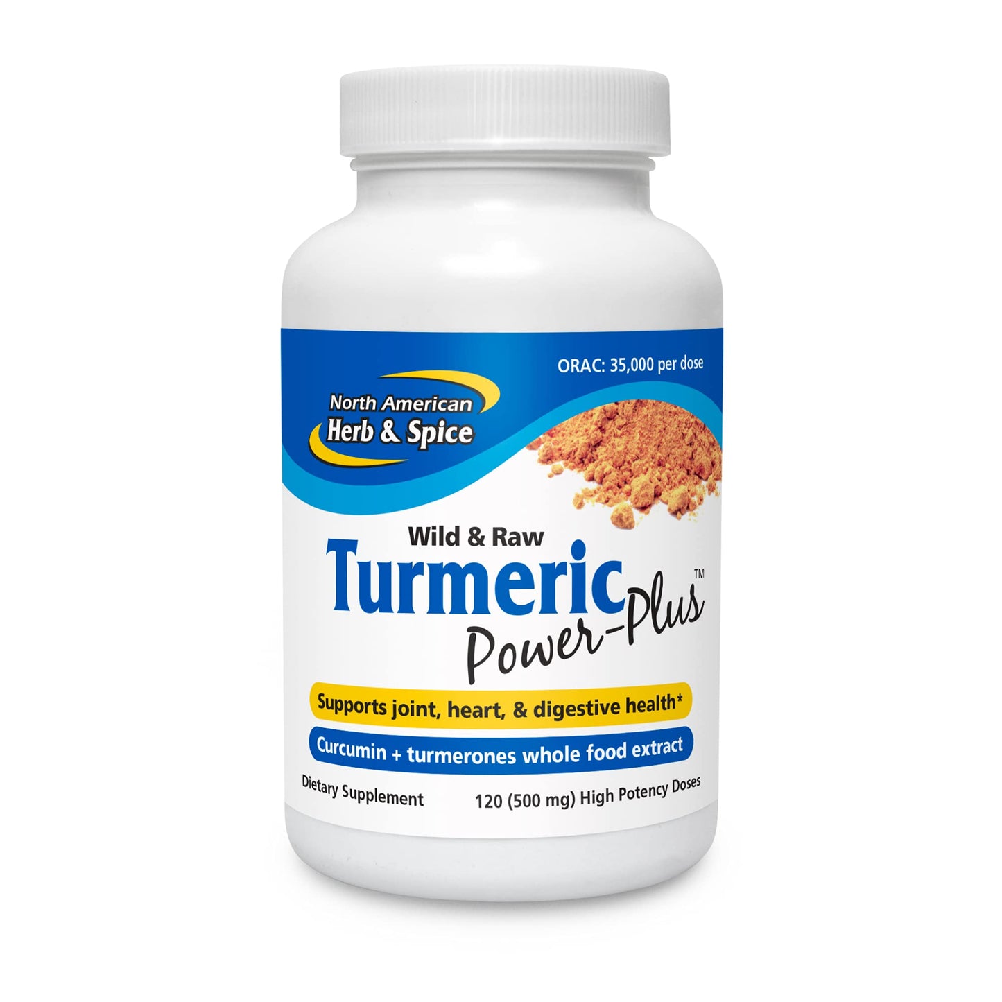 Turmeric Power-Plus Gels 120 Count | North American Herb & Spice