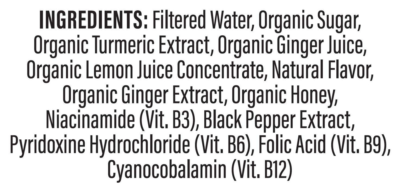 Turmeric Time Turmeric Shots – Ginger, Citrus & Honey, 12 Pack | Non-GMO