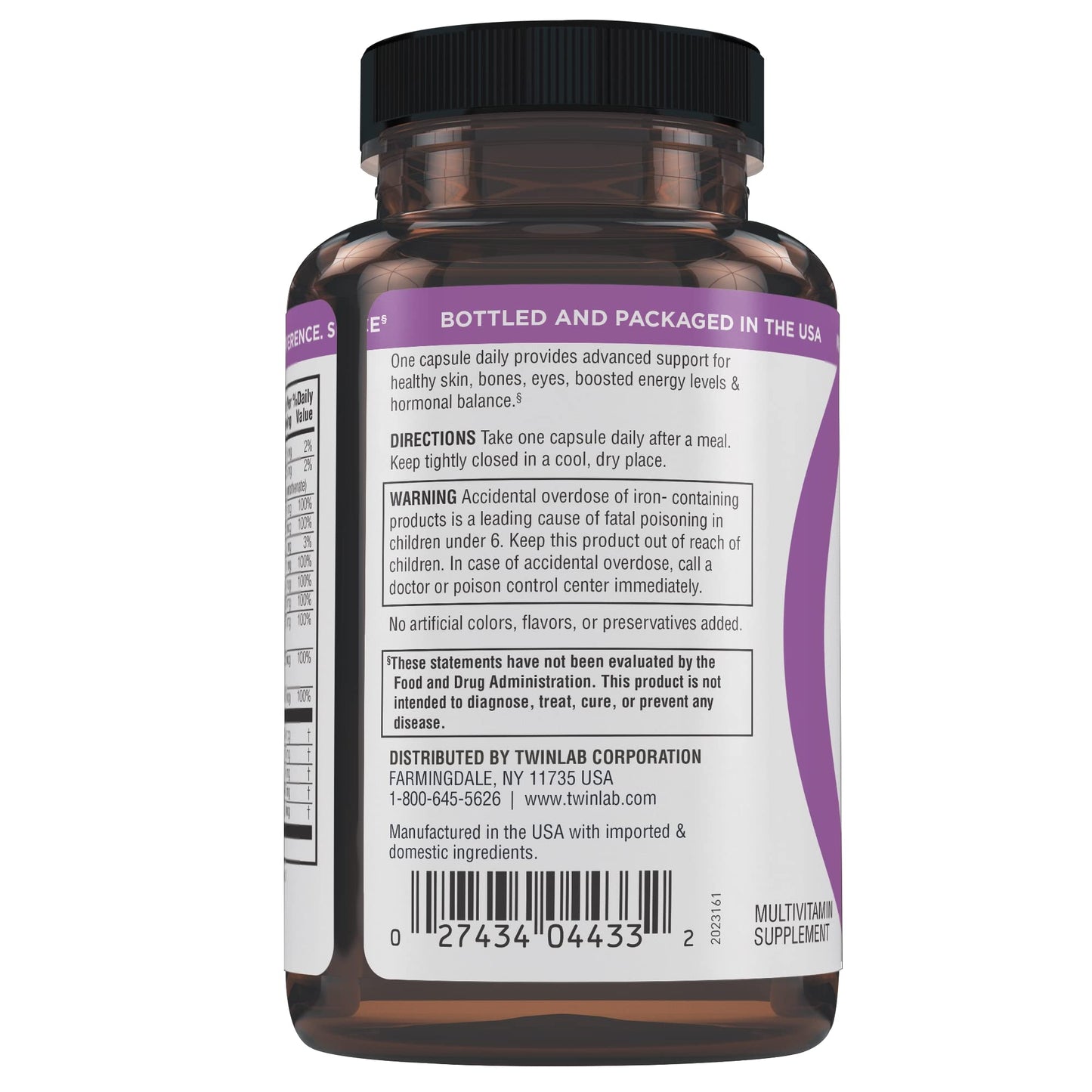 Twinlab TWL Women's Daily One - 60 Count | Daily Multivitamin for Women