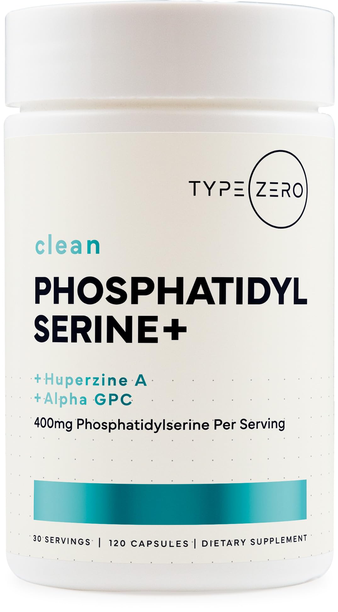 Type Zero 3X Strength Phosphatidylserine Nootropics with Alpha GPC & Huperzine A