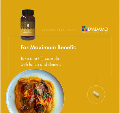 D'Adamo TypeZyme – Digestive Enzyme for Blood Type B