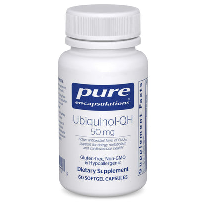 Pure Encapsulations Ubiquinol-QH 50 mg | CoQ10 for Immune & Heart Health | 60 Softgels
