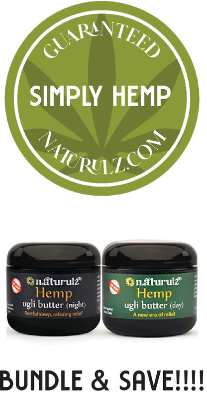 Ugli Butter Hemp Day & Night Bundle (2pk) 4oz – Daytime & Nighttime Topicals