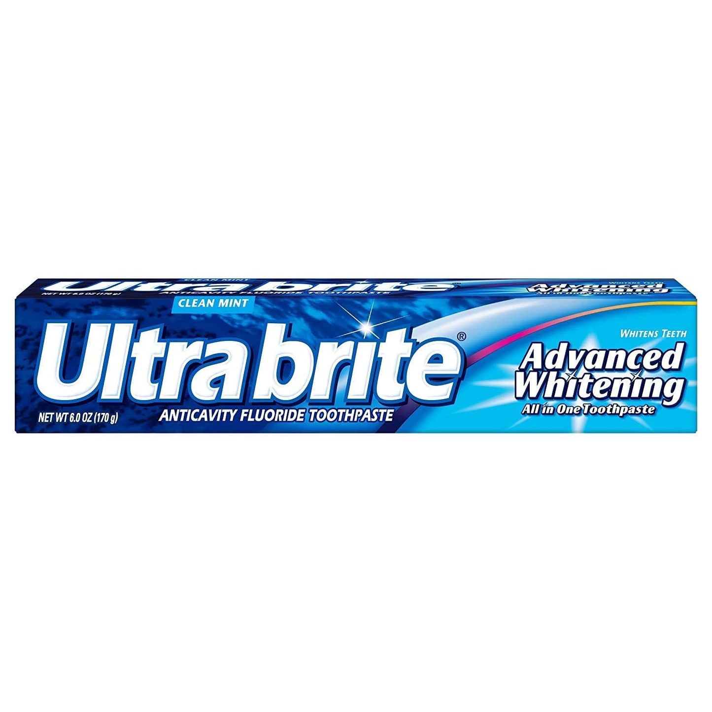 Ultra Brite Advanced Whitening Toothpaste Clean Mint 6 oz – Pack of 7