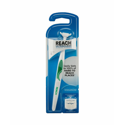 REACH Ultraclean Access Flosser + 8 Refill Heads (Pack of 2) – Oral Care