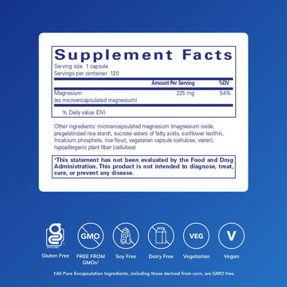 Pure Encapsulations UltraMag Magnesium - Superior Absorption for Bone & Muscle Support | 120 Capsules