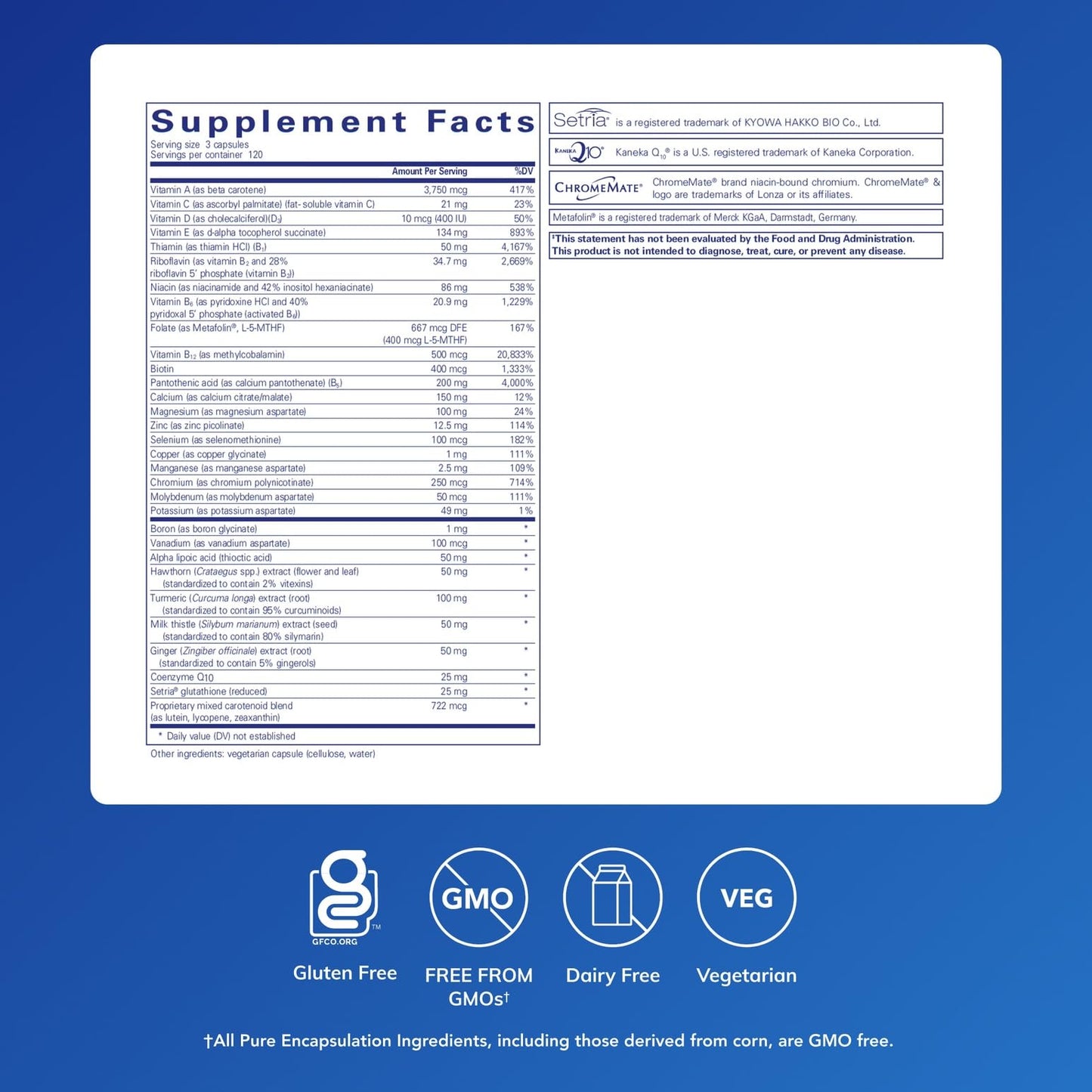 Pure Encapsulations UltraNutrient: Minerals & Multivitamins for Liver & Heart Support | Gluten Free, 360 Capsules
