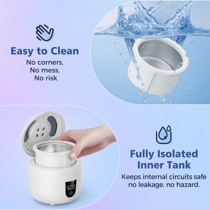 Waterproof Ultrasonic Retainer Cleaner – 45kHz, 180ml Tank, Digital Timer
