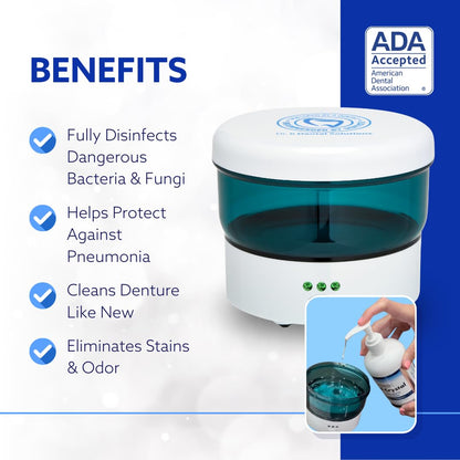 Dr. B Dental Ultrasonic Cleaner – High-Frequency Cleaning for Dentures & Aligners