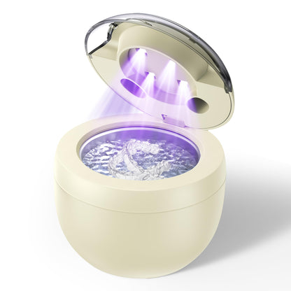 Ultrasonic Retainer Cleaner 200ml, 45kHz, 4 Modes, Light Yellow