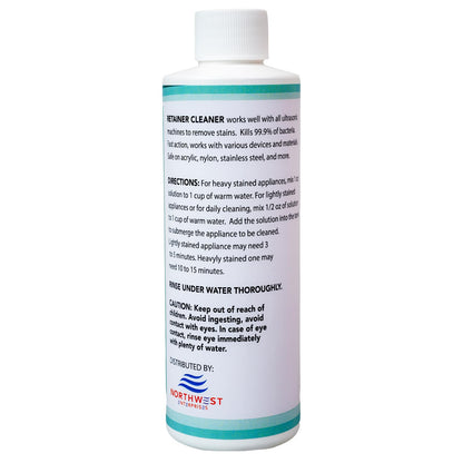 Ultrasonic Retainer Cleaner Solution Concentrate - Mint (8 oz) | Invisalign, Mouthguards & Dentures Cleaner