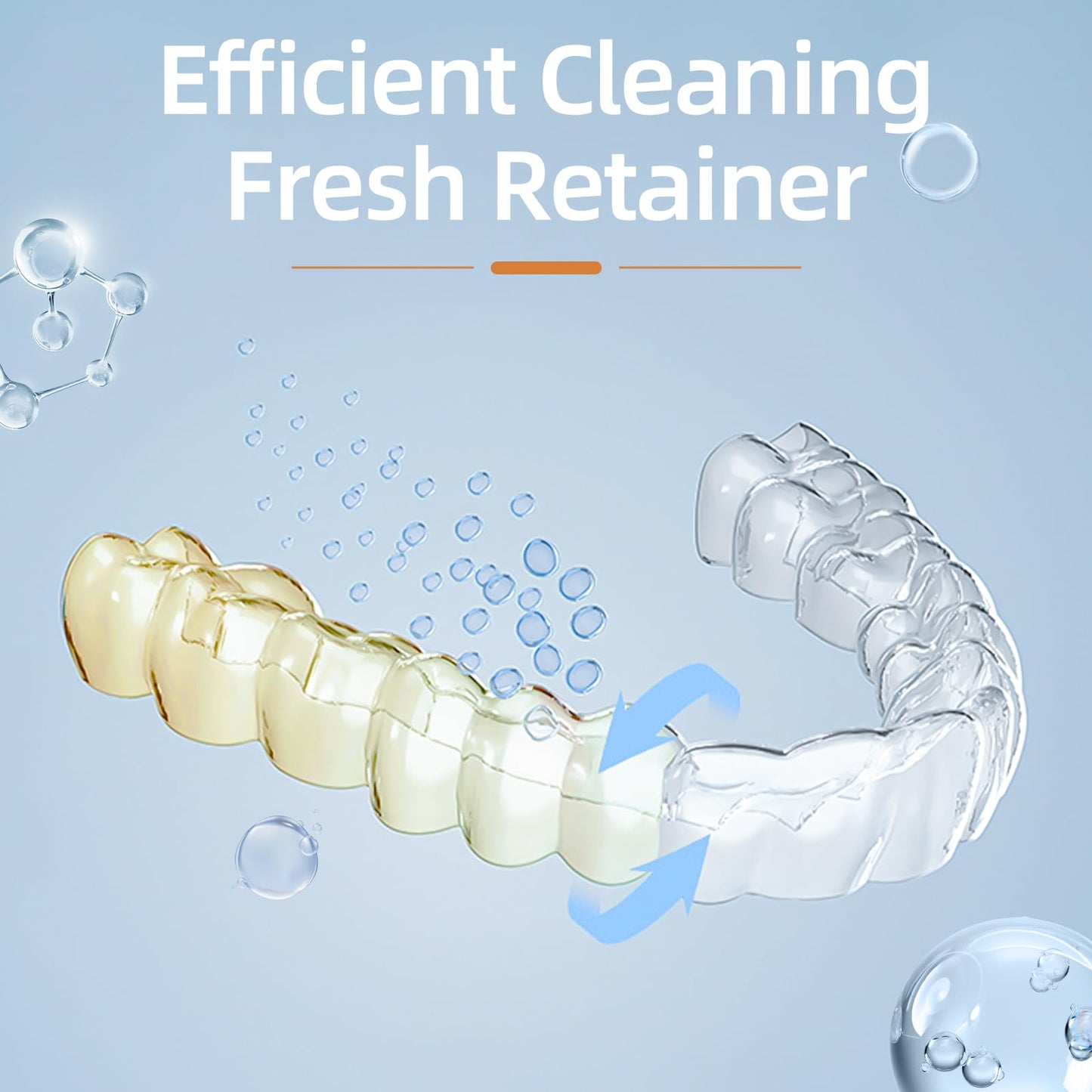 Ultrasonic Retainer Cleaner Machine for Dental Appliances – 42kHz, 24W, 180ml, Black | YKL