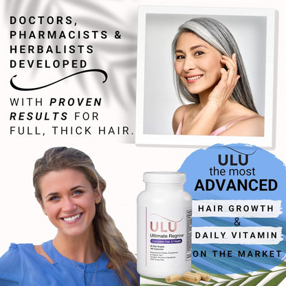 ULULIFE Ultimate Regrow Multivitamin – Hair Growth, Skin & Nails Health | 540 Capsules (90-Day Supply)