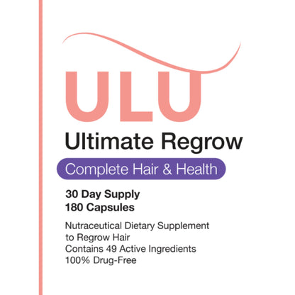ULULIFE Ultimate Regrow Multivitamin – Hair Growth, Skin & Nails Health | 540 Capsules (90-Day Supply)