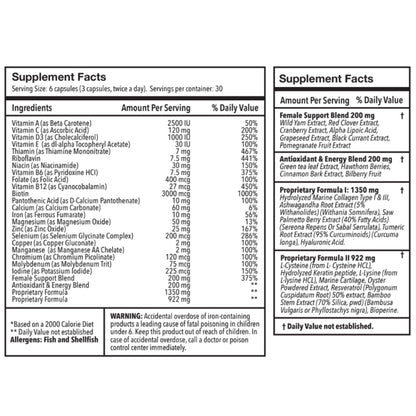 ULULIFE Ultimate Regrow Multivitamin – Hair Growth, Skin & Nails Health | 540 Capsules (90-Day Supply)