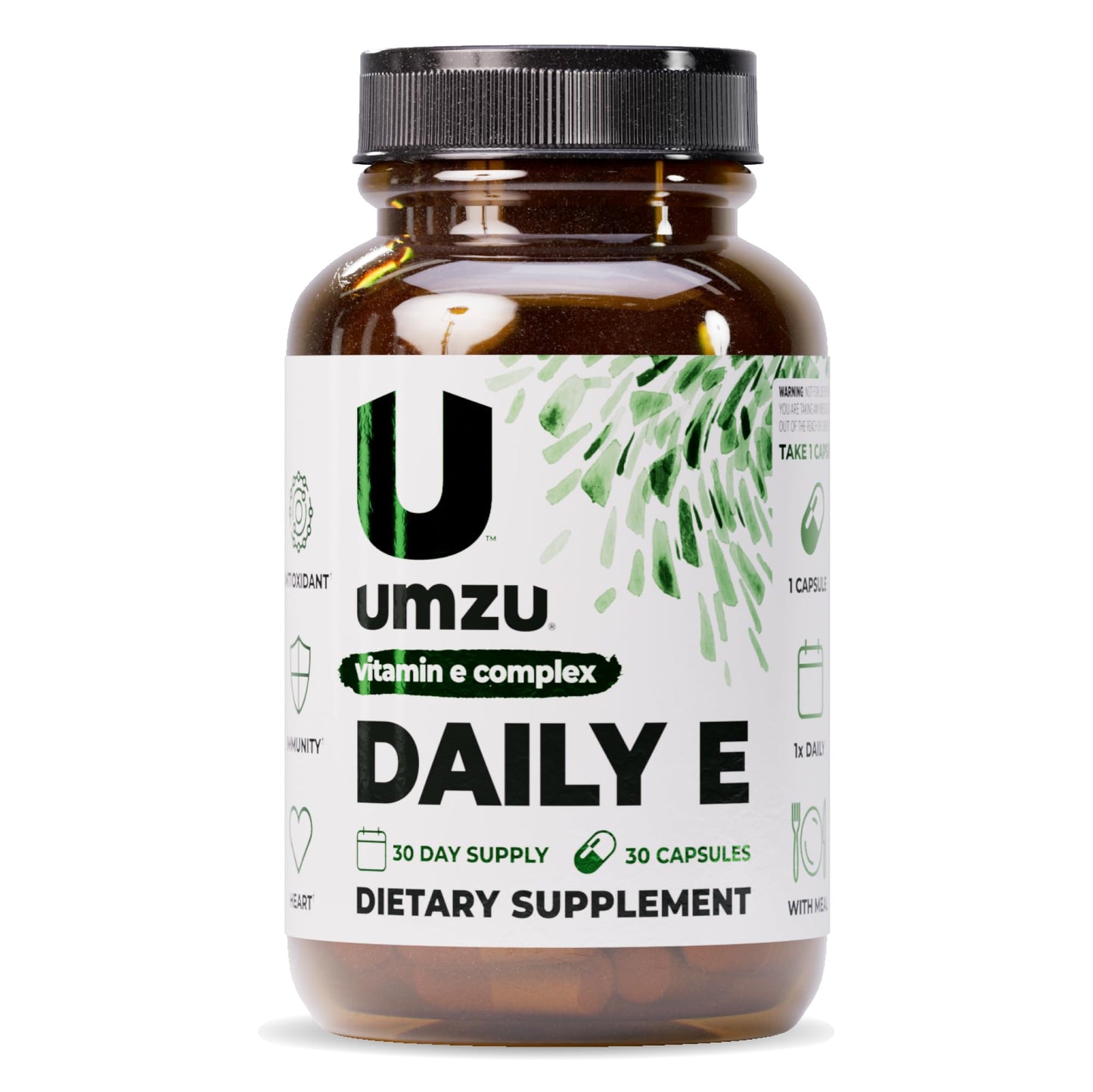 UMZU Daily E Vitamin E Capsules | 100% Daily Vitamin E | Immune Support (30 Days)