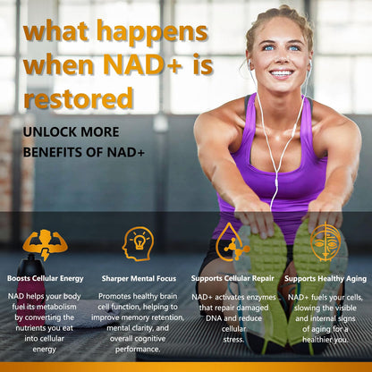 UNcena NAD Supplement 1500mg – Liposomal NR with Resveratrol | Support Cellular Health & Healthy Aging (Pack of 2)