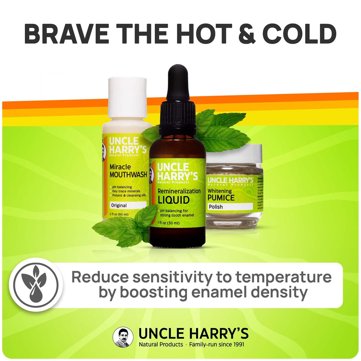 Uncle Harry's Natural Remineralization Kit with Tooth Whitening – 3-Product Set