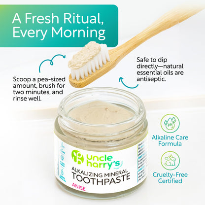 Uncle Harry's Anise Remineralizing Toothpaste — Natural Whitening & Enamel Support