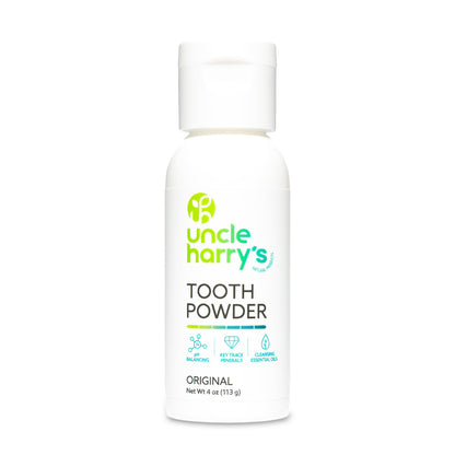 Uncle Harry's Remineralizing Tooth Powder – All Natural Enamel Support & Whitening (4 oz)