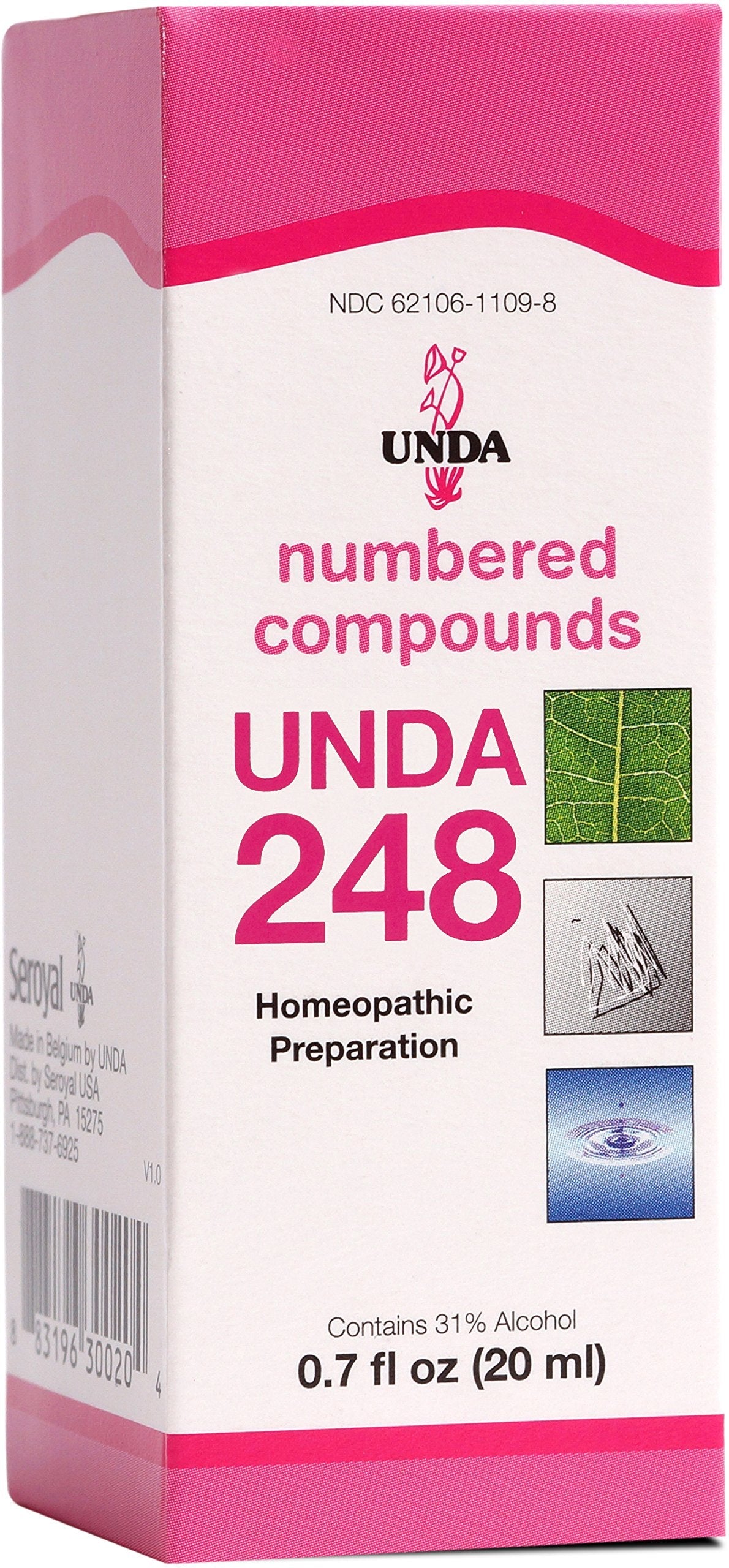 UNDA 248 Numbered Compounds – Homeopathic Preparation (0.7 fl oz)