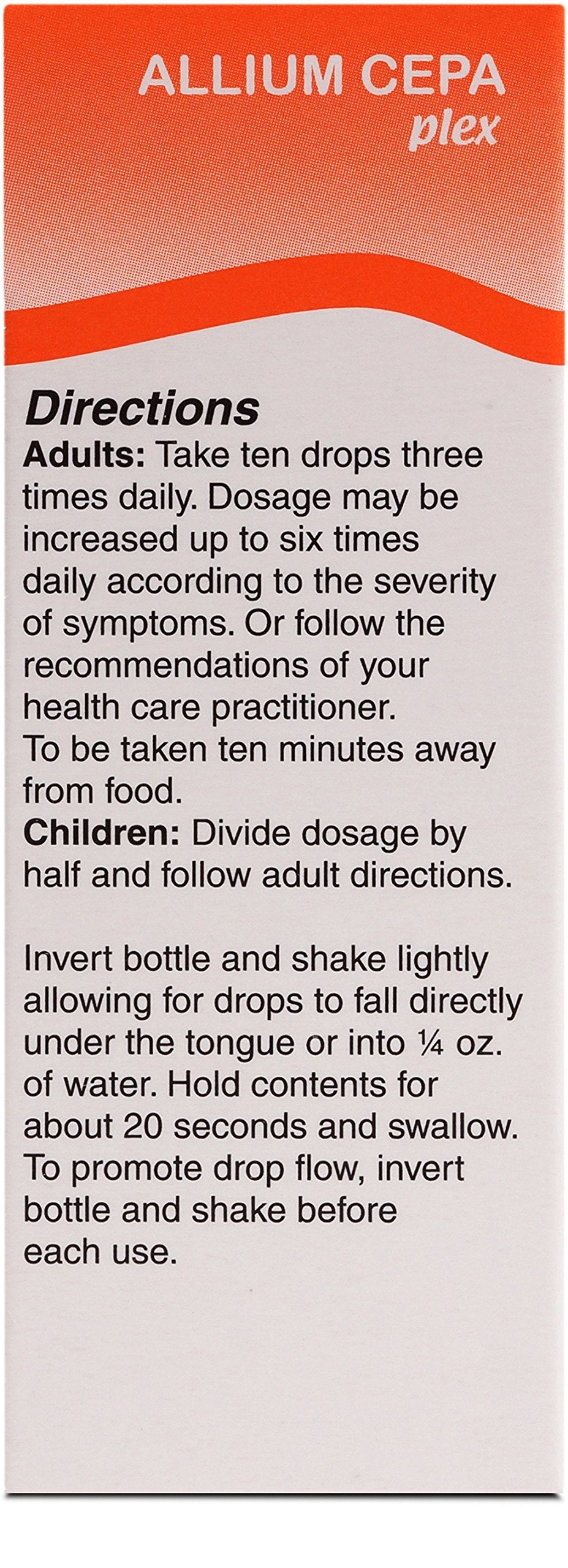 UNDA Allium Cepa Plex | Homeopathic Remedy to Help Temporarily Relieve Symptoms of Cold and Allergies | 1 fl. oz.