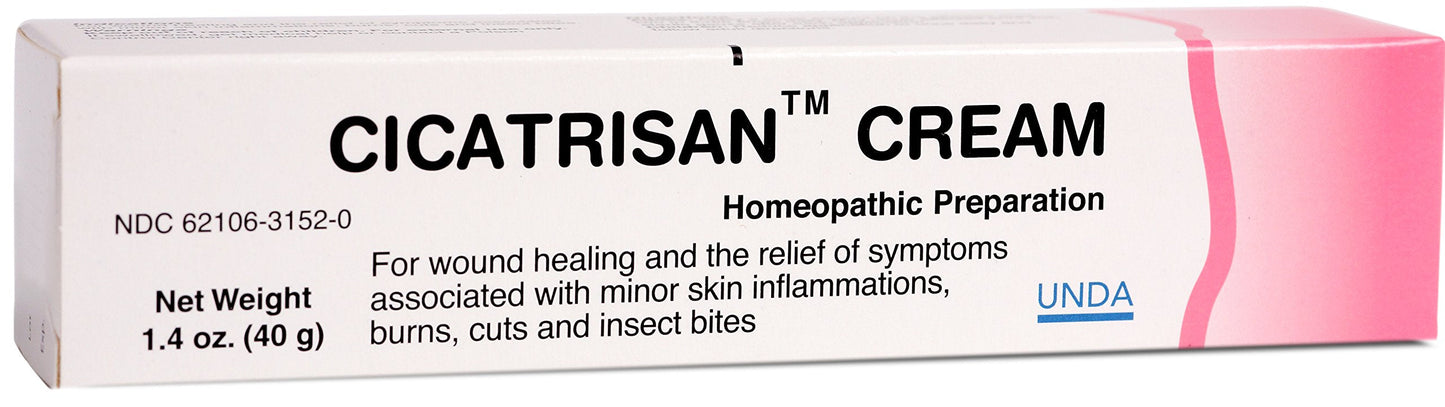UNDA Cicatrisan Cream – Homeopathic Remedy for Minor Skin Irritations (1.4 oz)