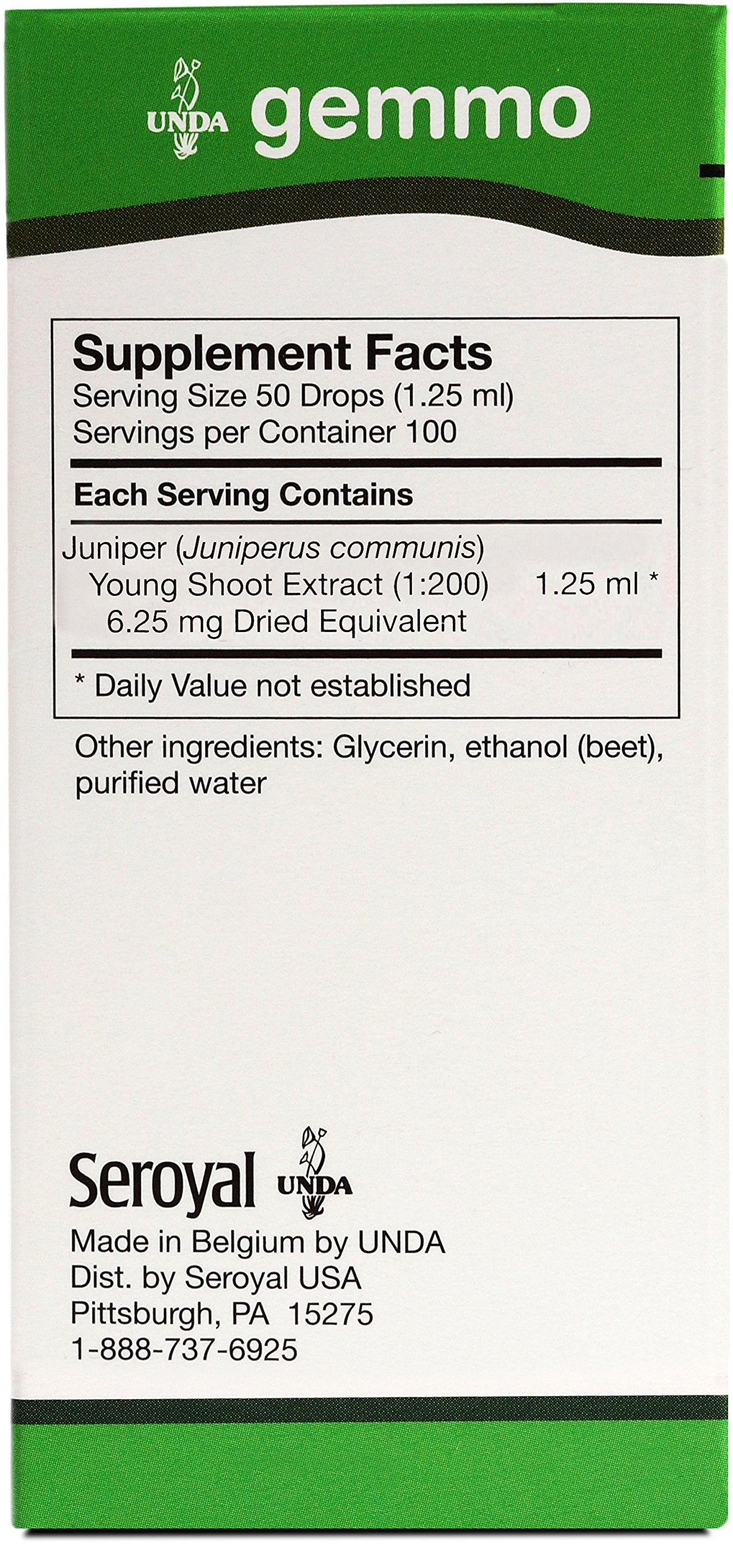 UNDA Gemmo Therapy Juniperus Communis | Juniper Young Shoot Extract (4.2 fl oz)