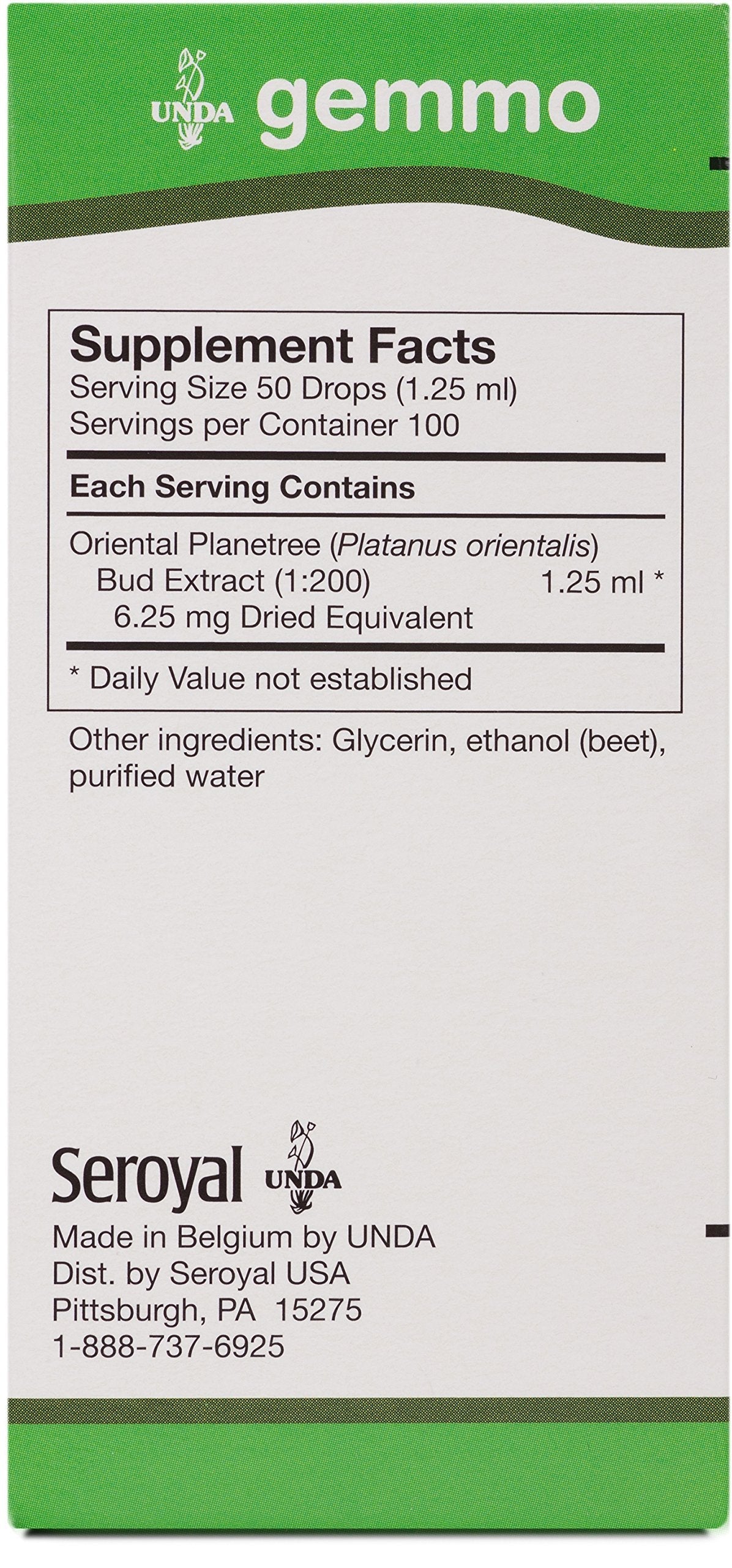 UNDA Gemmo Therapy Platanus Orientalis Plane Buds – 4.2 fl oz | Gemmotherapy Remedy