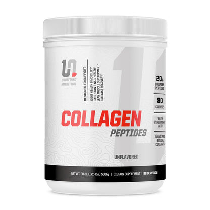 Undefined Nutrition Collagen Peptides by Brian Shaw – Unflavoured, 28 Servings, 20g with Hyaluronic Acid