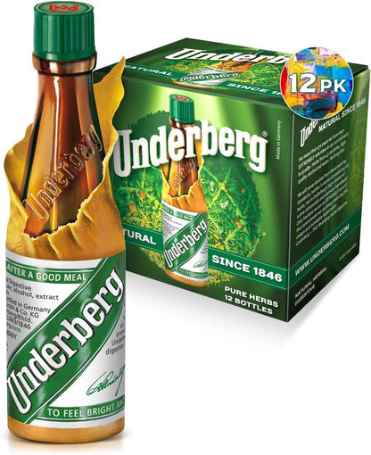 Underberg 12 Bottle Pack - German Herbal Digestive Bitters