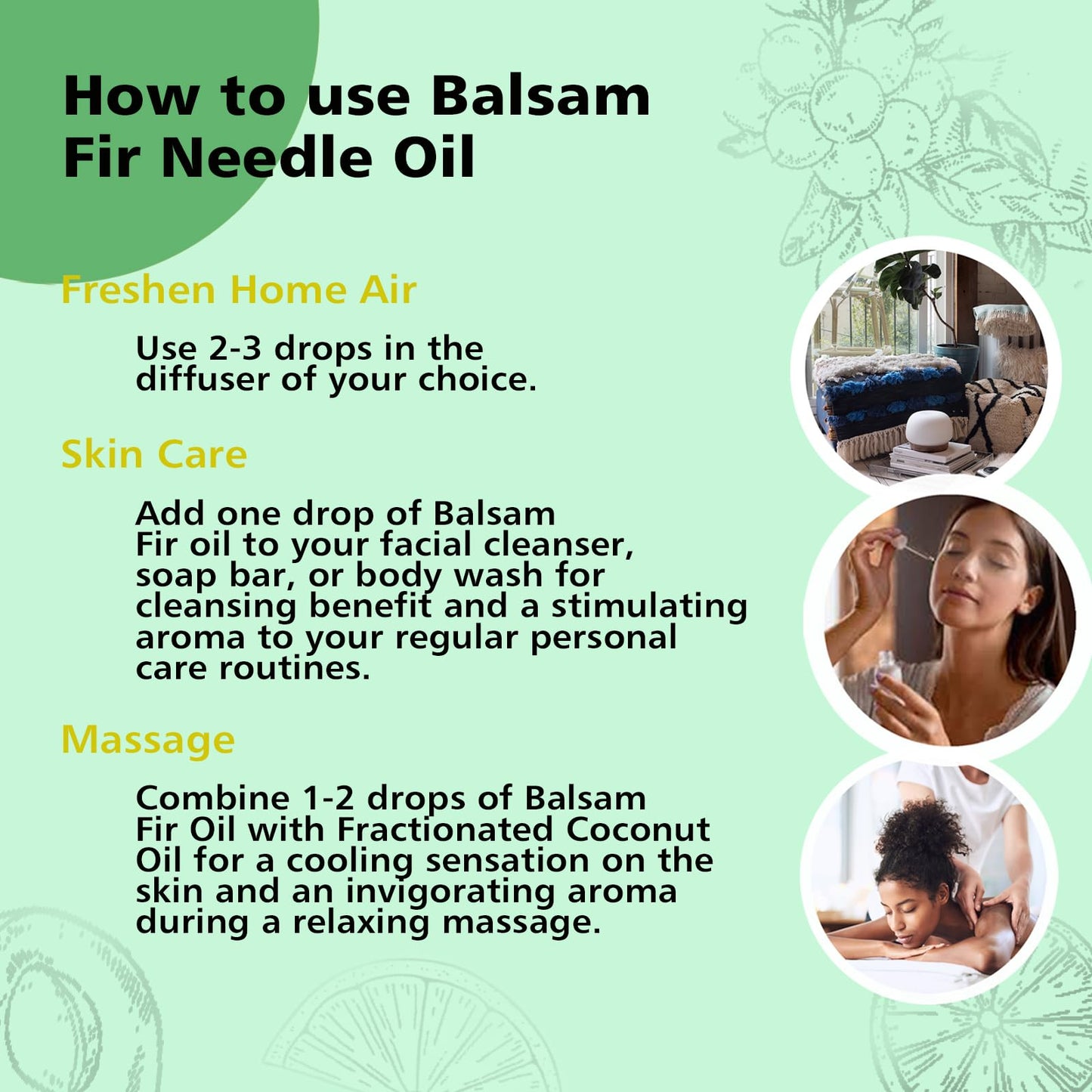 GM Gumili Balsam Fir Needle Essential Oil – 30ml/1fl oz – Pure, Undiluted, Canada-sourced
