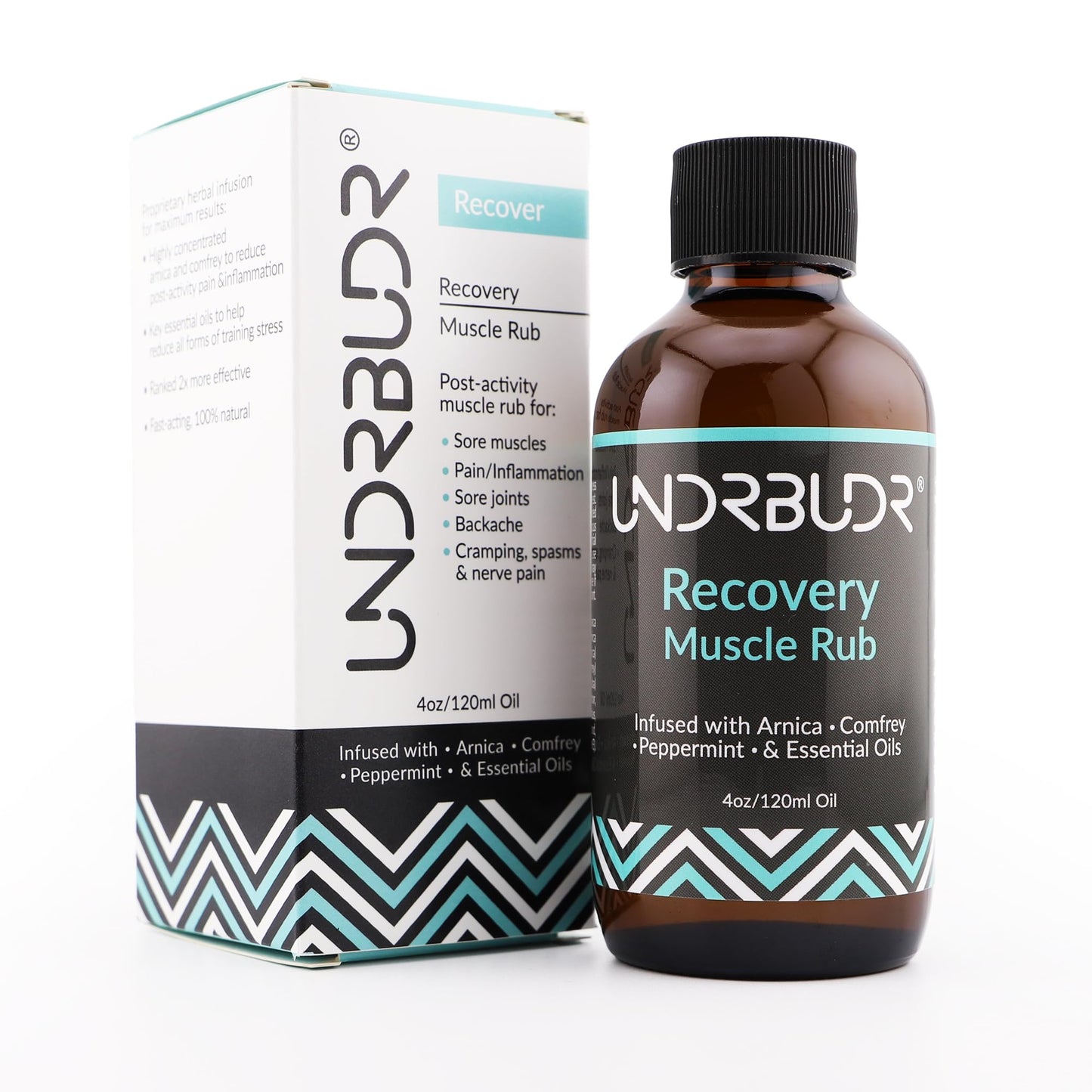 UNDRBUDR Post-Activity Recovery Muscle Rub Oil – Arnica & Comfrey | 4oz