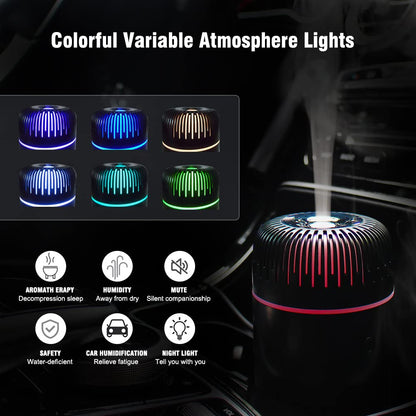 Unee Car Diffuser – 100ml USB Mini Aromatherapy & Humidifier, Car Air Freshener (Black)