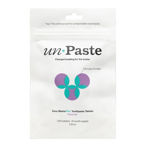 Unpaste Toothpaste Tablets - New Formula, Fluoride Mint, Xylitol Free, 250ct