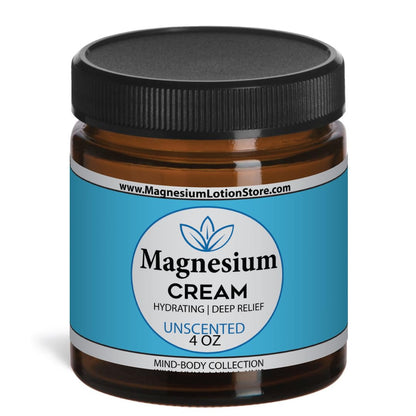 Unscented Magnesium Lotion – Sleep, Muscle Relaxation & Leg Cramps Relief